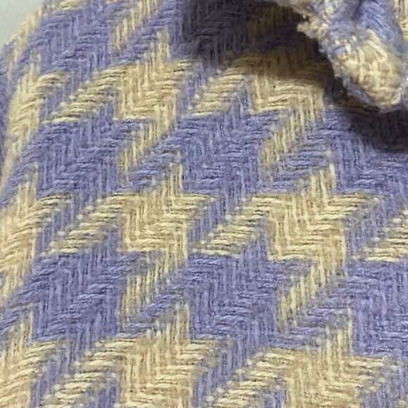 STORETS HANNAH HOUNDSTOOTH WO SIZE S/M  WOOL BLEND SHIRT JACKET  LILAC CREAM - Picture 7 of 13